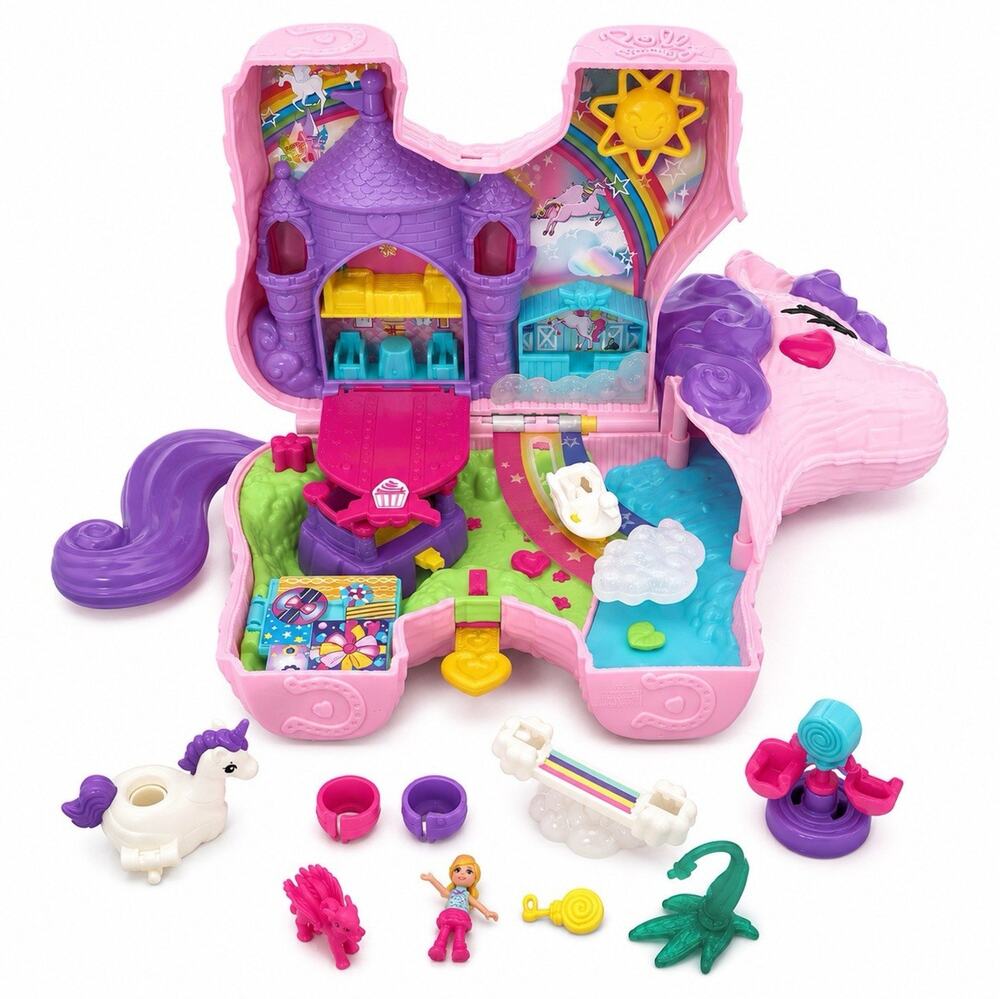 Polly Pocket Mattel Unicorn Party Pinata Compact Playset Mattel 2019